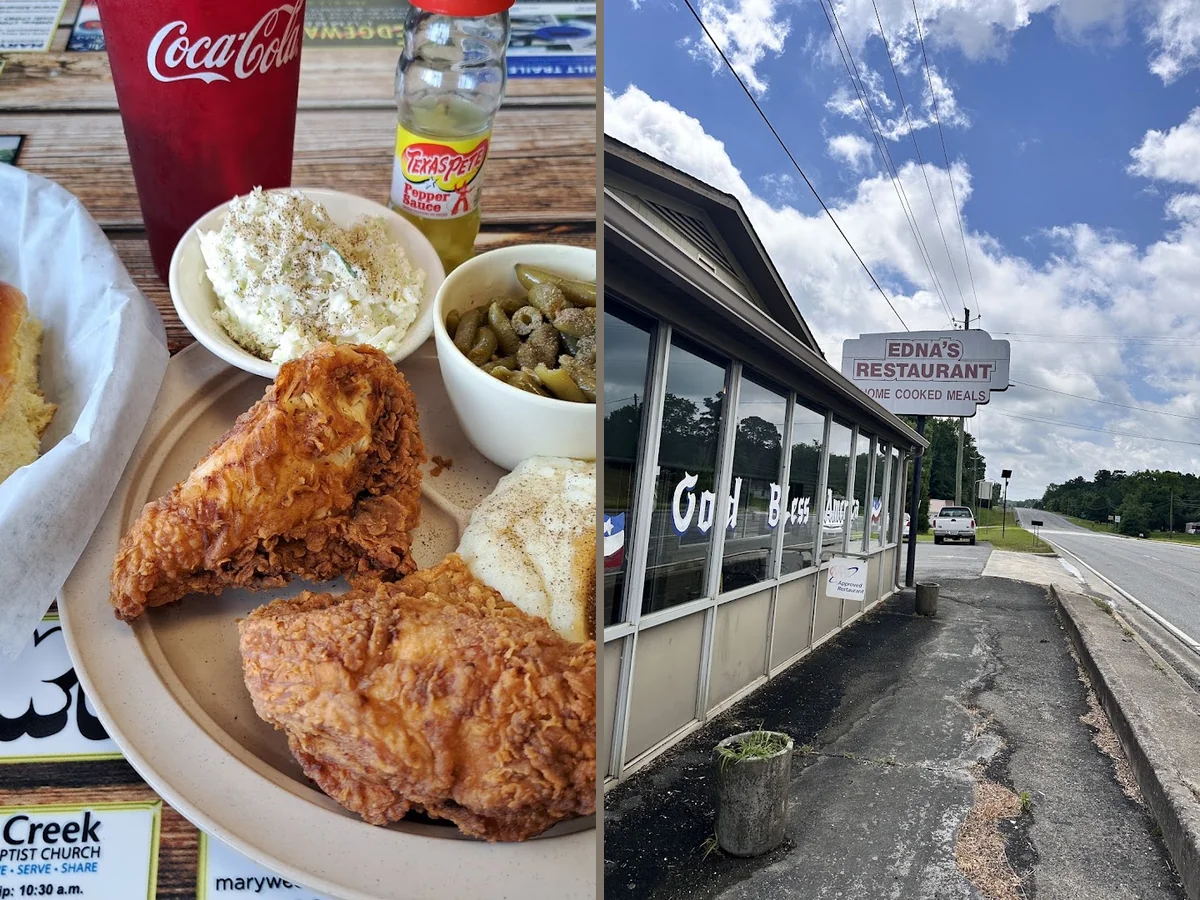 Homestyle entrées served in a casual restaurant.